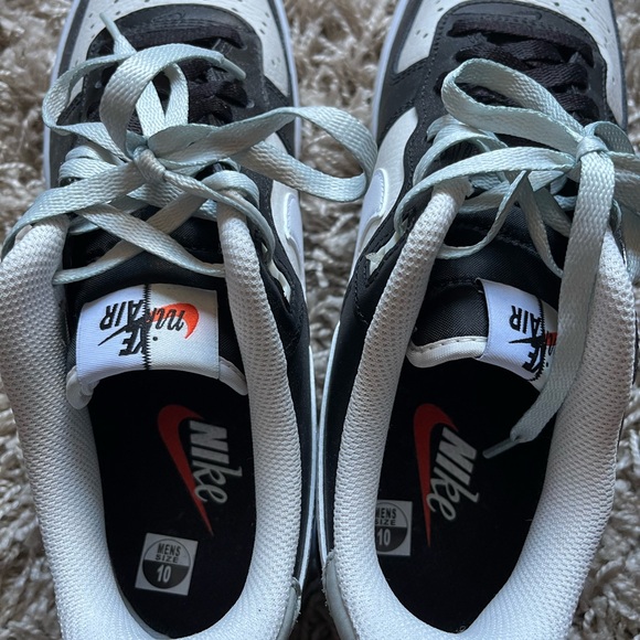 Men’s Nike Air Force 1 ‘07 LV8- Black/Light Silver Phantom US 10 - Picture 4 of 7